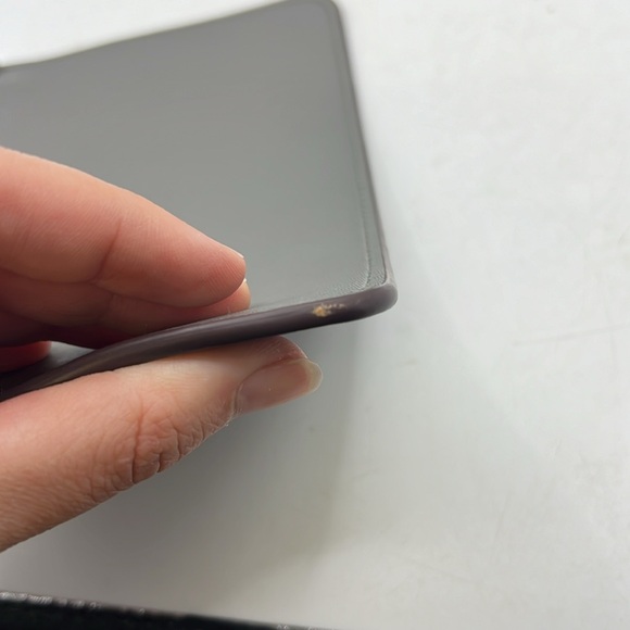 Kate Spade Wristlet Clutch Wallet Flat Thin Slim Gray Money Card Phone Holder - Picture 7 of 15